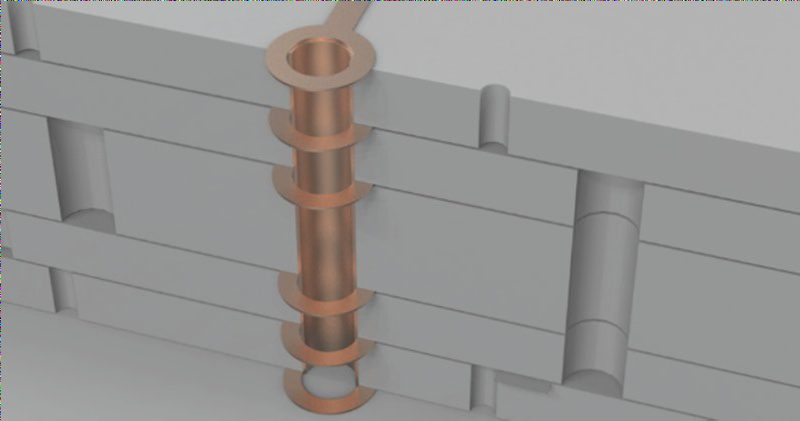 Analyzing the Internal Structure of a Multi-Layer PCB Board through a 3D Diagram