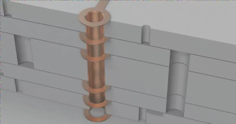 Analyzing the Internal Structure of a Multi-Layer PCB Board through a 3D Diagram