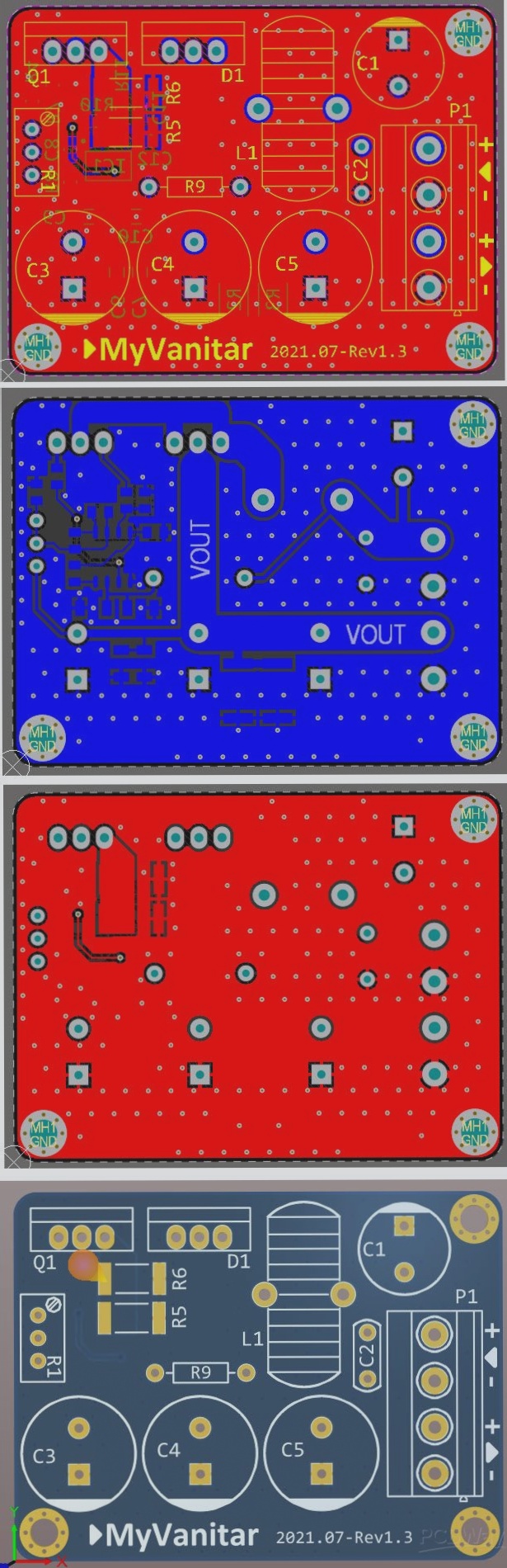 DC-DC Boost Converter PCB Layout