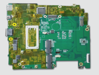 Integrated circuit components on the PCB board