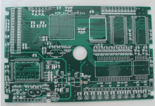 Custom-designed printed circuit board initial schematic diagram.