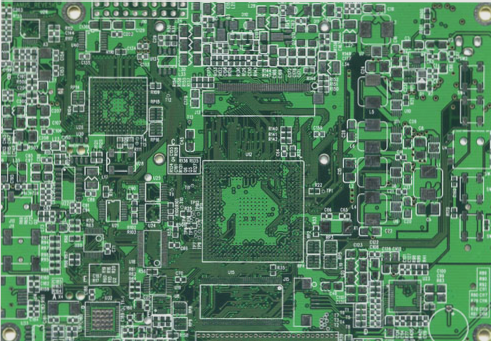 The PCB (Printed Circuit Board) is constructed using conductive traces made from copper material.