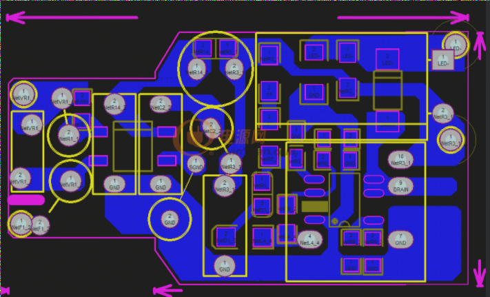 PCB trace length impacts RF current behavior as a transmission path.