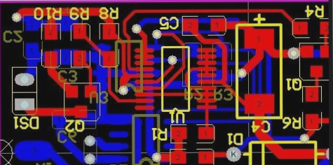 How do decoupling capacitors function on a PCB circuit board?